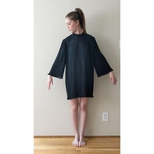 Black Pleated Dress